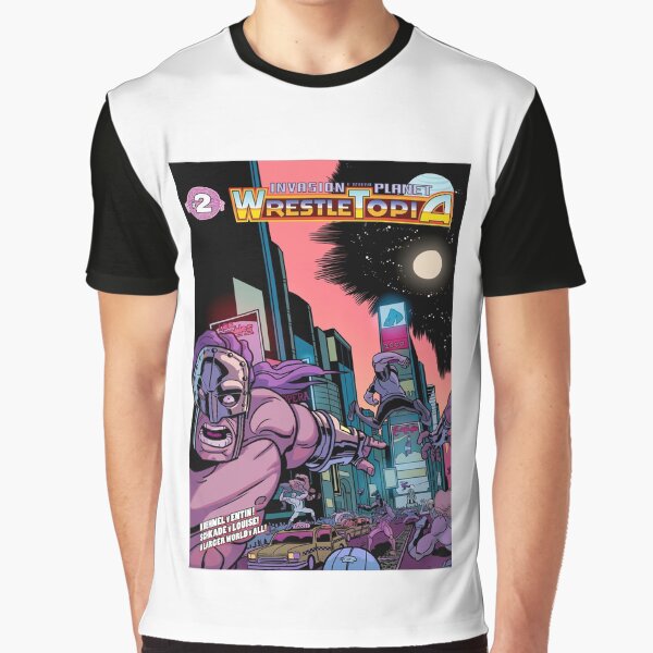 Wrestletopians invade Times Square! Graphic T-Shirt