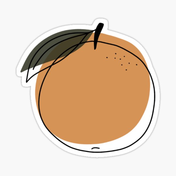 Vista previa del artículo con la obra «Lineart Naranja», diseñado y vendido por FromMeTuYou.