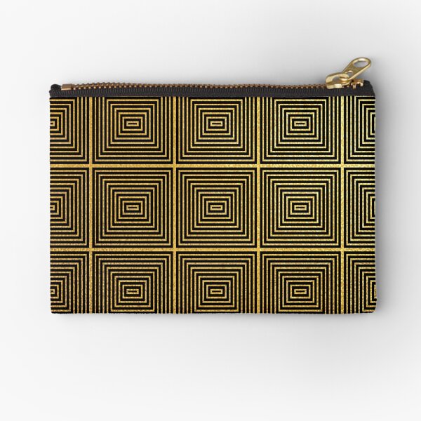 Item preview, Golden Ombre Art Deco Geometric Squares Pattern designed and sold by DEC02.