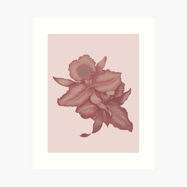 Item preview, Pink orchid pattern designed and sold by Wednesday Art design .