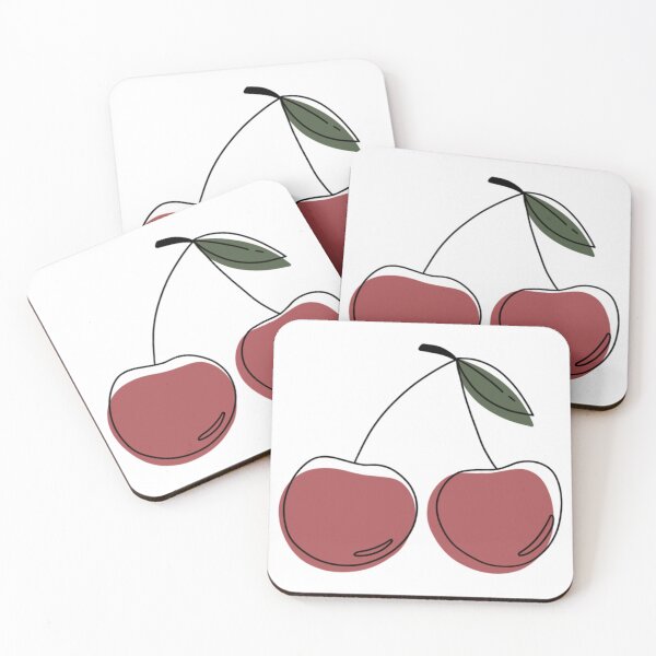 Item preview, Lineart Cherries designed and sold by FromMeTuYou.