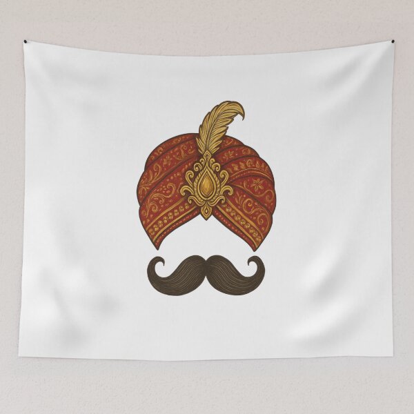 Item preview, "Regal Heritage: The Turban and Mustache of Royal India" designed and sold by Agrawal Fashion .