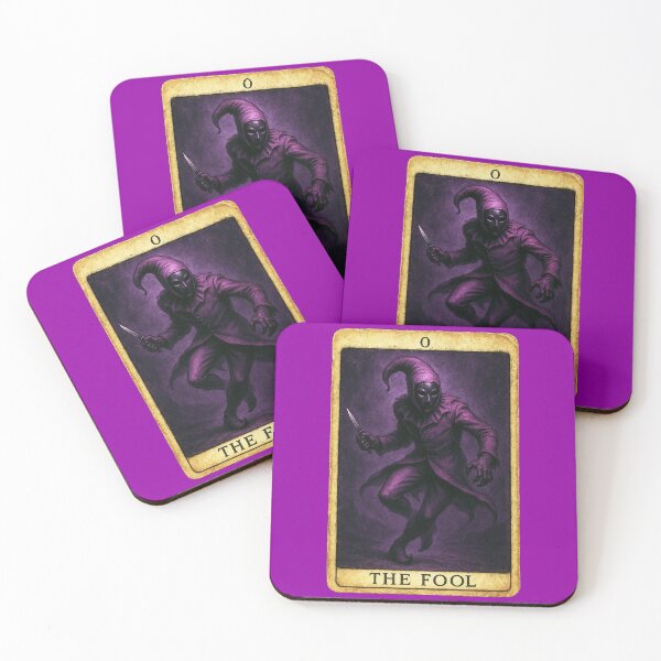 Item preview, The Fool Tarot Card Distressed Purple designed and sold by hauntedtees.