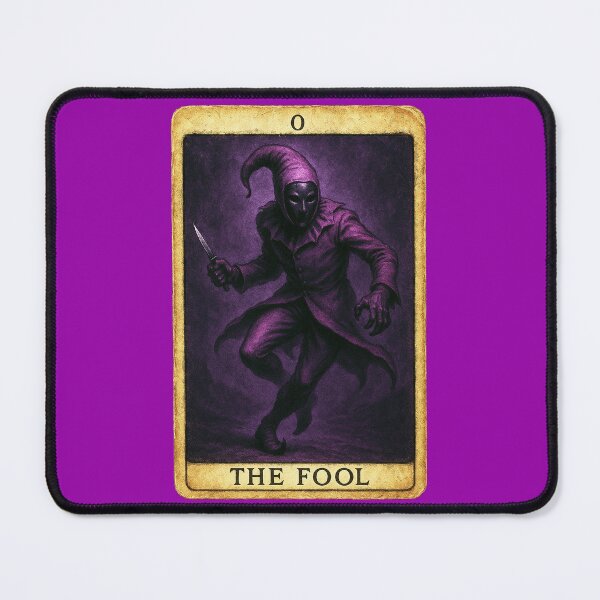 Item preview, The Fool Tarot Card Distressed Purple designed and sold by hauntedtees.