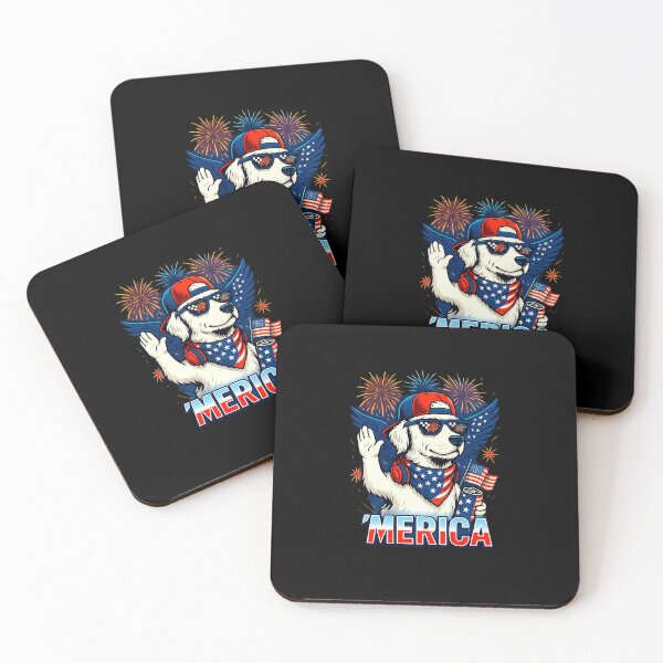 Item preview, Patriotic Dog 4th Of July 'MERICA Gifts Funny designed and sold by MOHITSALVI.