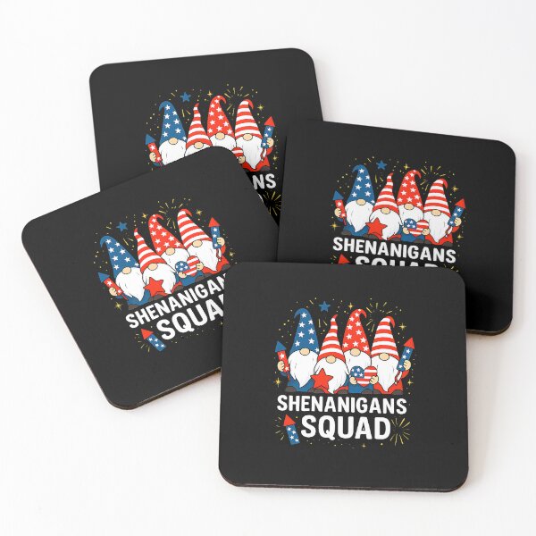 Artikelvorschau, Patriotische Gnome 4. Juli Shirt lustige Shenanigans Squad entworfen und verkauft von MOHITSALVI.