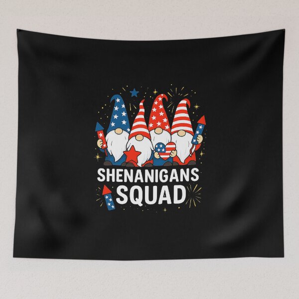 Artikelvorschau, Patriotische Gnome 4. Juli Shirt lustige Shenanigans Squad entworfen und verkauft von MOHITSALVI.