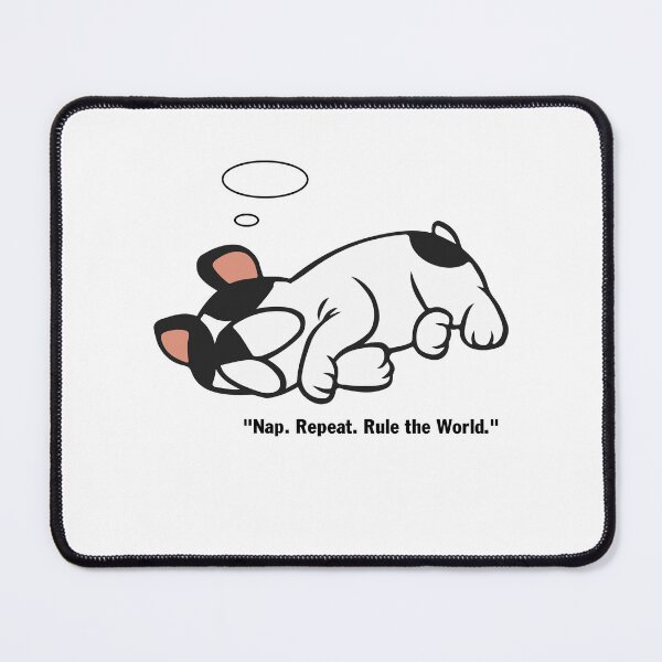 Item preview, Nap- Repeat- Rule The World- Pug Lover designed and sold by ZHUGUI.