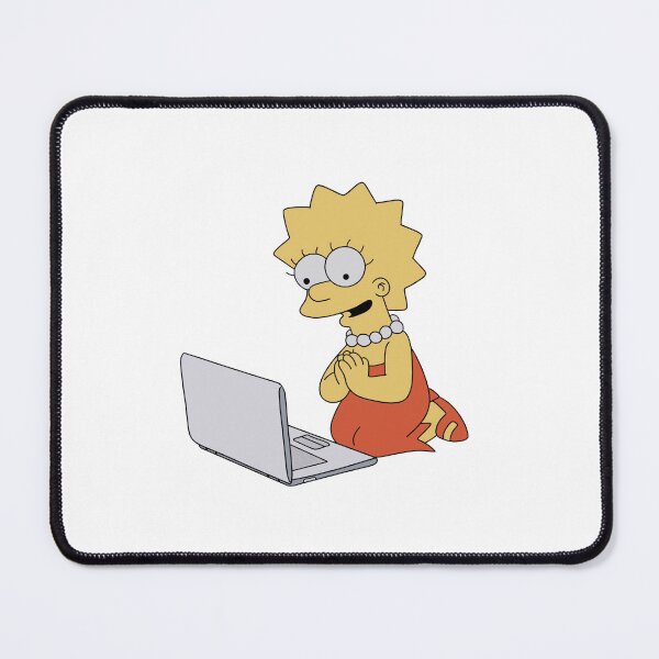 Item preview, Lisa Simpson On Her Computer designed and sold by WillowTreeArt.