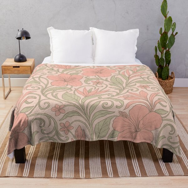 Item preview, Pink Jungle Reverie – Art Nouveau Tropical Floral Pattern designed and sold by Planthem.