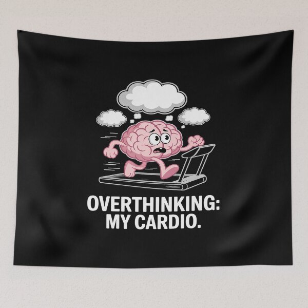 Item preview, Mental Health Humor Anxiety Inner Monologue Thought designed and sold by Nekusa.