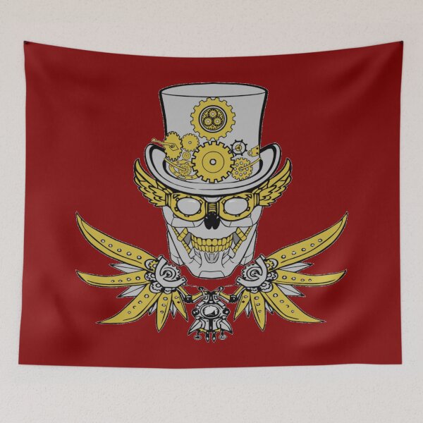 Item preview, Steampunk Jolly Roger (Maroon) designed and sold by MurpheusTech.