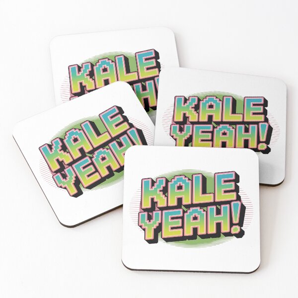 Item preview, Kale Yeah Funny Vegan Quote Retro Pixel Art Design designed and sold by Romeo Fashion.