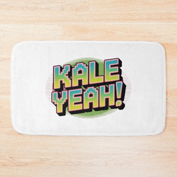 Item preview, Kale Yeah Funny Vegan Quote Retro Pixel Art Design designed and sold by Romeo Fashion.