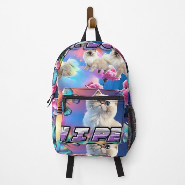 Item preview, Rainbow Vaporwave ADHD Nightmare Lisa Frankenstein Neon Kittens & Moths designed and sold by The Devil That You Forgot.