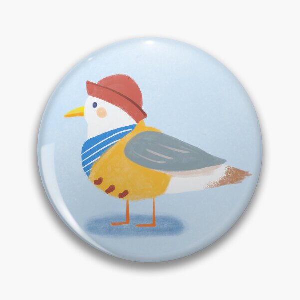 Item preview, Seaside Seagull in rain coat, rain boots, and cozy hat, cozy design designed and sold by Natasha May Design.