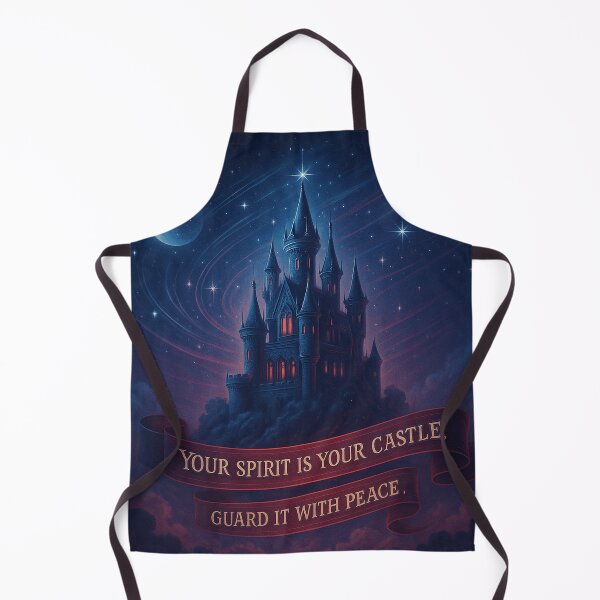 Item preview, Your Spirit Is Your Castle – Celestial Castlecore Quote designed and sold by Neovibe Print.