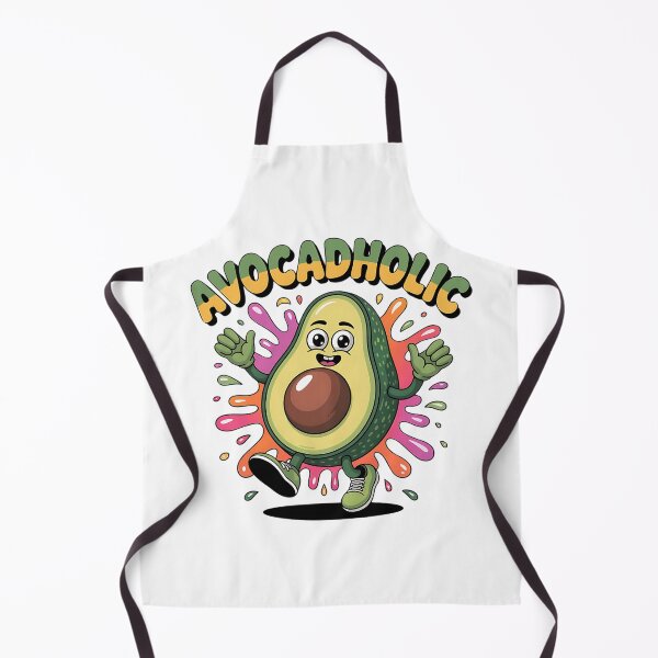 Item preview, Funny Avocado Cartoon Design - Cute Avocadholic Character for Food Lovers & Veggie Fans designed and sold by Romeo Fashion.