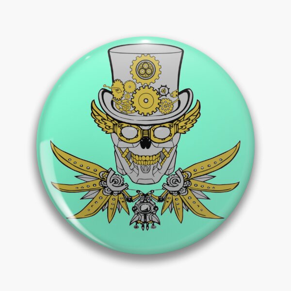 Item preview, Steampunk Jolly Roger (Aquamarine) designed and sold by MurpheusTech.
