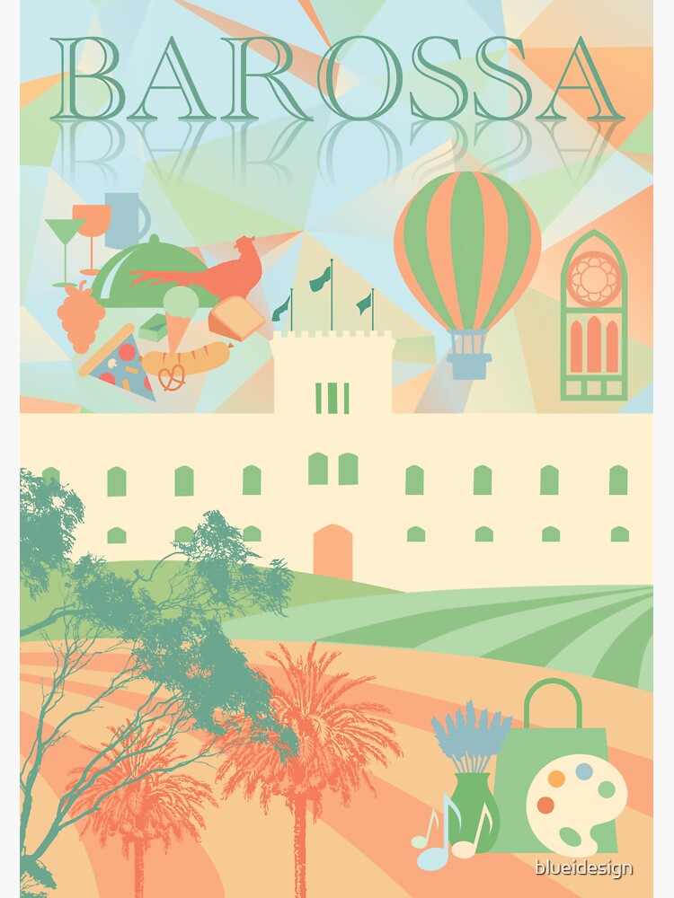Thumbnail 3 of 3, Sticker, Barossa South Australia  designed and sold by blueidesign.