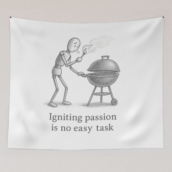 Item preview, Mr. Stickman – Igniting Passion Is No Easy Task designed and sold by Asbiell.