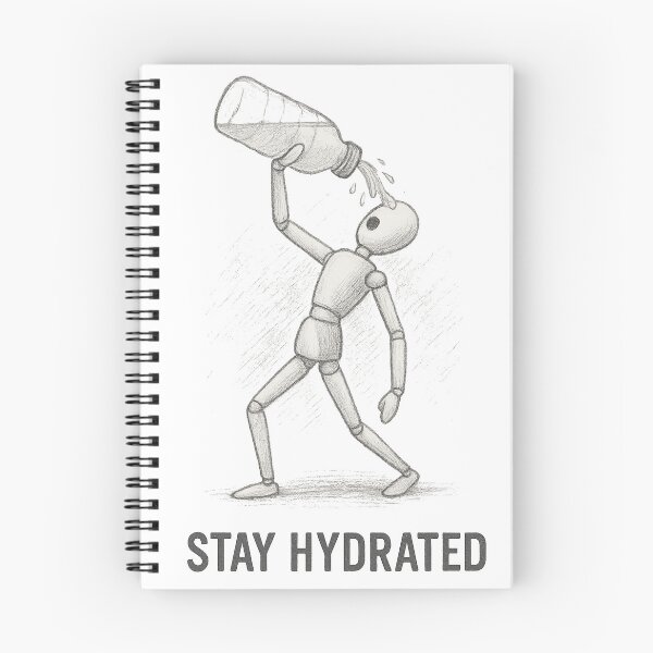 Item preview, Mr. Stickman – Stay Hydrated Reminder Sketch designed and sold by Asbiell.