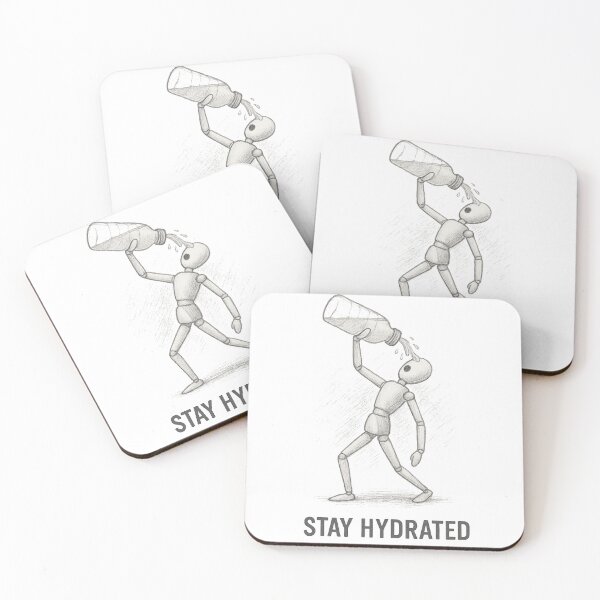 Item preview, Mr. Stickman – Stay Hydrated Reminder Sketch designed and sold by Asbiell.