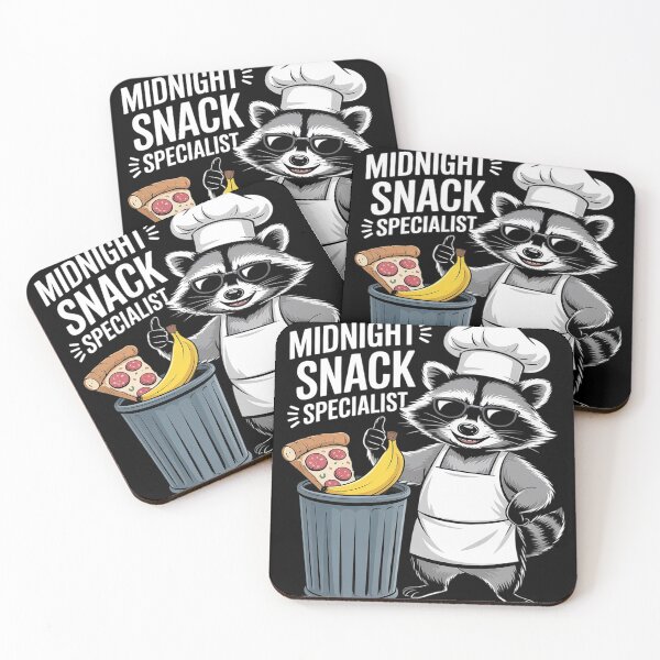 Item preview, Midnight Snack Specialist Raccoon Humor designed and sold by Nekusa.