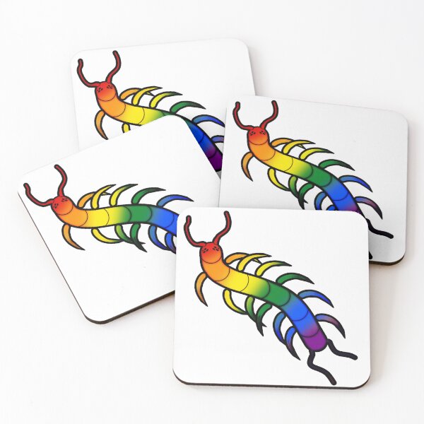 Item preview, Rainbow Pride Sticker Gay Centipede designed and sold by InaccurateDinosaur.