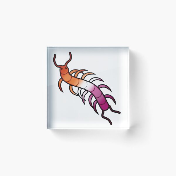 Item preview, Lesbian WLW Pride Sticker Gay Centipede designed and sold by InaccurateDinosaur.