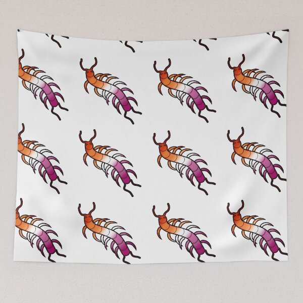 Item preview, Lesbian WLW Pride Sticker Gay Centipede designed and sold by InaccurateDinosaur.