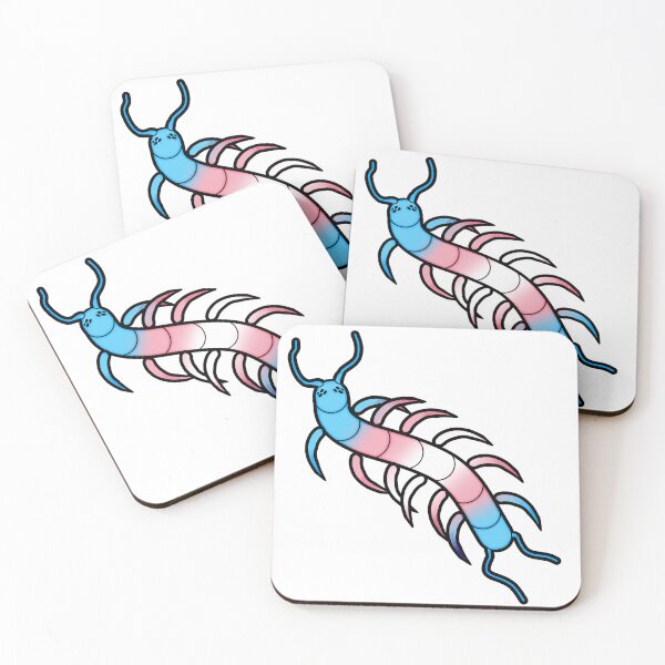 Item preview, Trans Transgender Pride Sticker Gay Centipede designed and sold by InaccurateDinosaur.