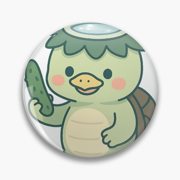 Item preview, Kawaii Kappa – River Spirit & Cucumber Lover designed and sold by NipponPop.