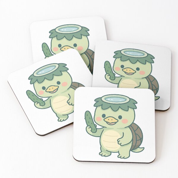 Item preview, Kawaii Kappa – River Spirit & Cucumber Lover designed and sold by NipponPop.