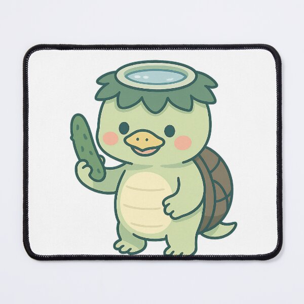 Item preview, Kawaii Kappa – River Spirit & Cucumber Lover designed and sold by NipponPop.