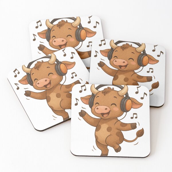 Item preview, Happy Dancing Cow T-Shirt – Funny Cute Farm Animal Design designed and sold by UD-Design.