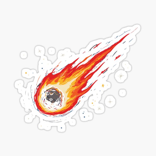 Item preview, Fiery Cosmic Meteor Impact Art designed and sold by KiwiRider.