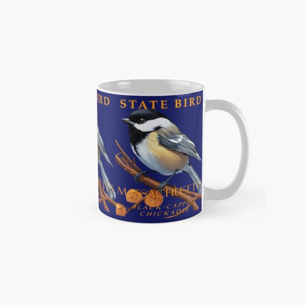 Item preview, Massachusetts Territory Bird The Black-Capped Chickadee v2 designed and sold by taiche.