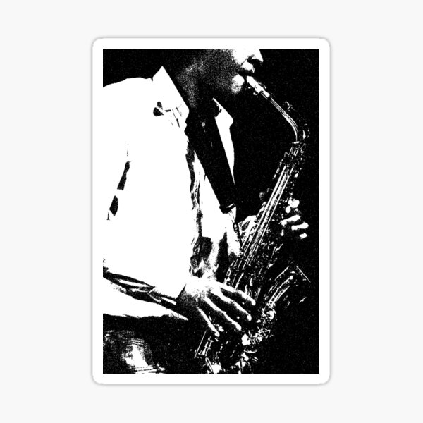 Saxophone Sticker