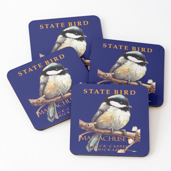 Item preview, Massachusetts Territory Bird The Black-Capped Chickadee v3 designed and sold by taiche.