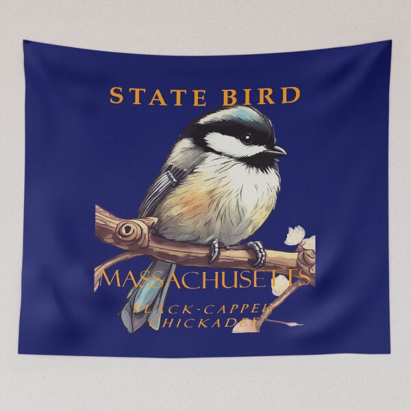 Item preview, Massachusetts Territory Bird The Black-Capped Chickadee v3 designed and sold by taiche.