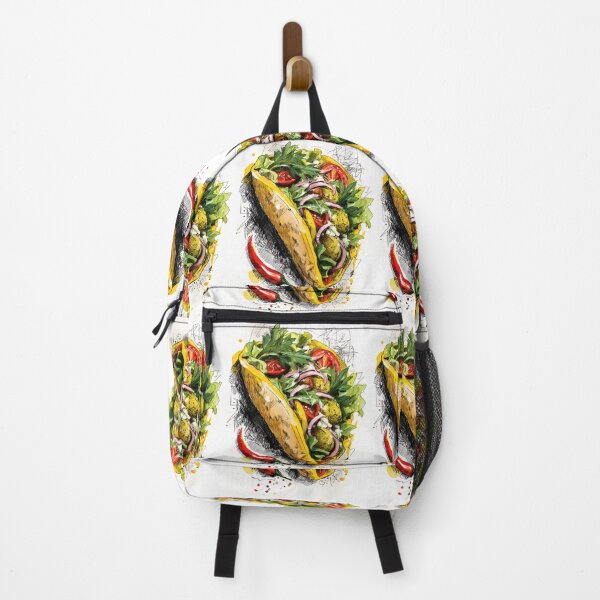Item preview, Artistic Falafel Wrap with Fresh Greens, Tomatoes, and Red Onions in Pita designed and sold by OlfactoART Studio.