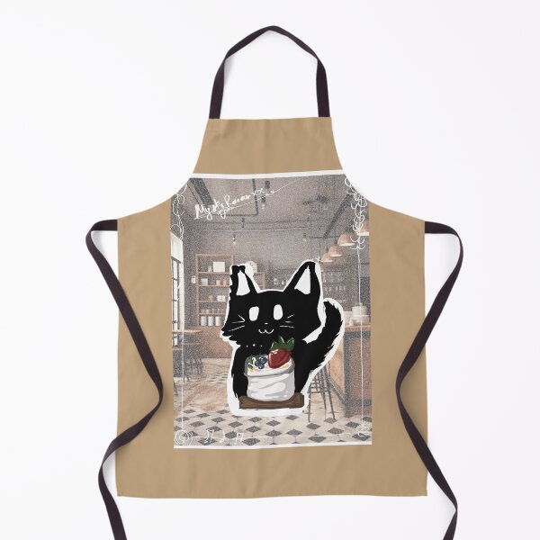 Item preview, Black kitten with Yoghurt (backround ver) designed and sold by MysticRacoon6.
