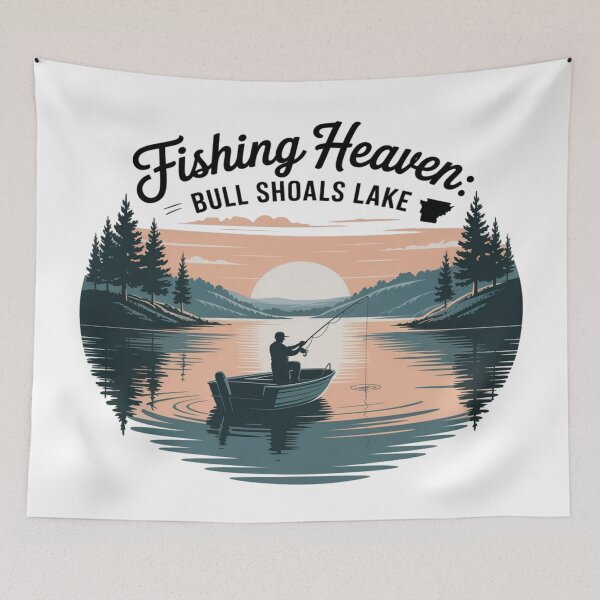 Item preview, Fishing Heaven – Vintage Arkansas Lake Life designed and sold by Globalcitytees.