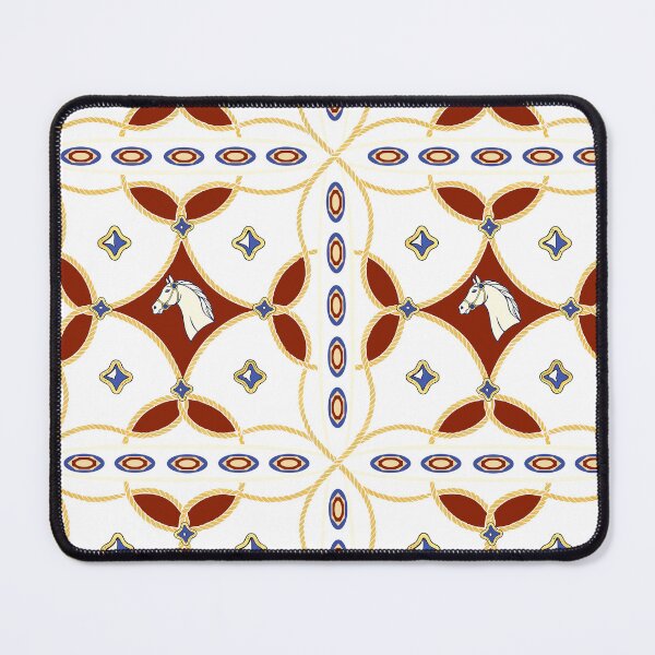 Item preview, Elegant Equestrian Seamless Pattern Bundle – Horse & Rope Baroque Style Design designed and sold by CreativebyTKK.