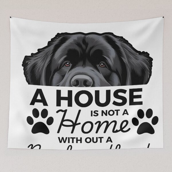 Item preview, Newfoundland Ears – A House Is Not a Home Without a Newfoundland designed and sold by GoodyPaws.