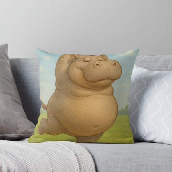 Item preview, Funny hippo doing yoga designed and sold by Mauswohn.