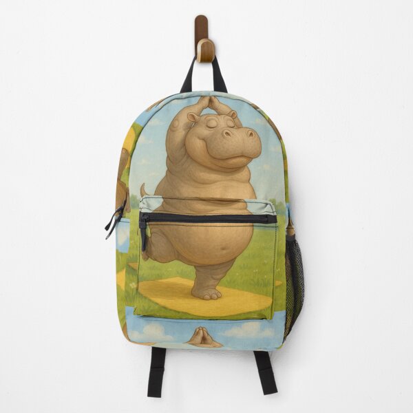 Item preview, Funny hippo doing yoga designed and sold by Mauswohn.