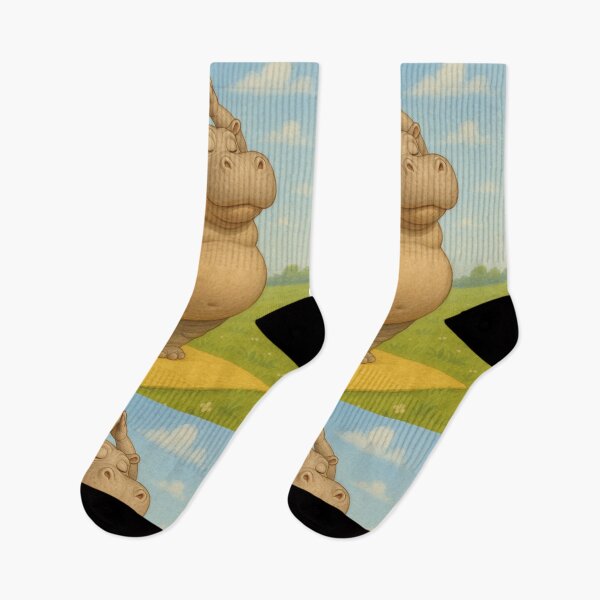 Item preview, Funny hippo doing yoga designed and sold by Mauswohn.