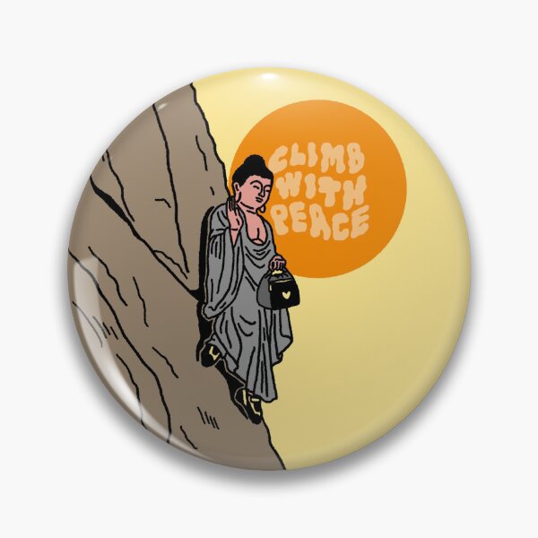 Item preview, Climb With Peace (Climbing Buddha) designed and sold by Youkikiyou.